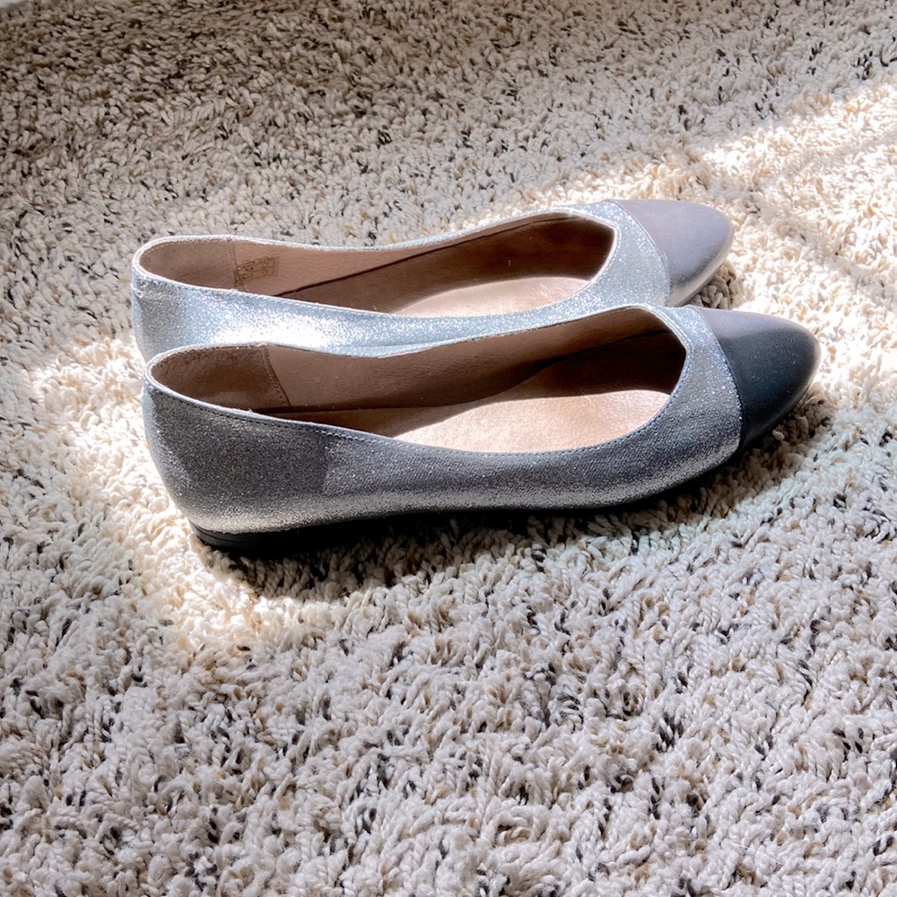 Eric Michael silver leather shoes